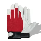 QIANGLEAF Брендовые мужские рабочие перчатки защитные кожаные камуфляжные тактические красные защитные перчатки износостойкие Нескользящие 508R