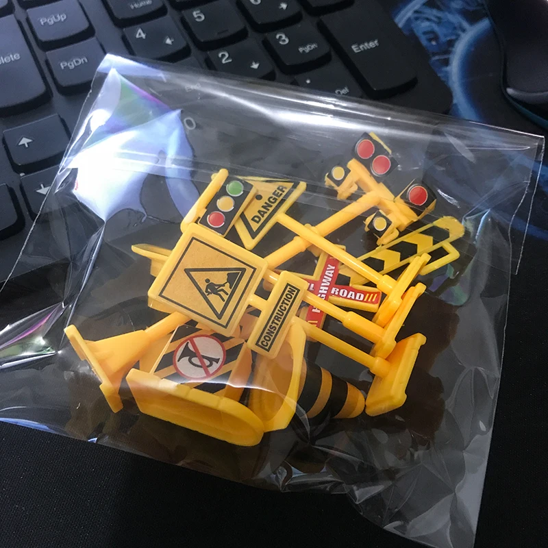 

Construction Site Warning Sign Birthday Cake Decoration for Kids Traffic Sign Cake Decorating Toppers Car Party Decorations