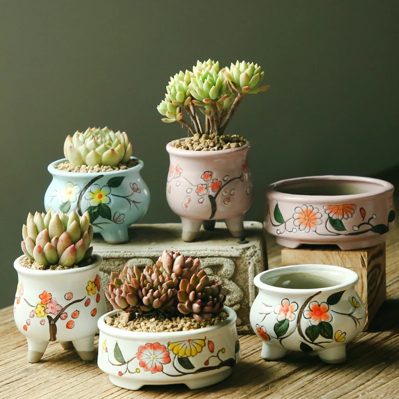 Керамические горшки Porcupine корейские расписанные вручную креативные ретро