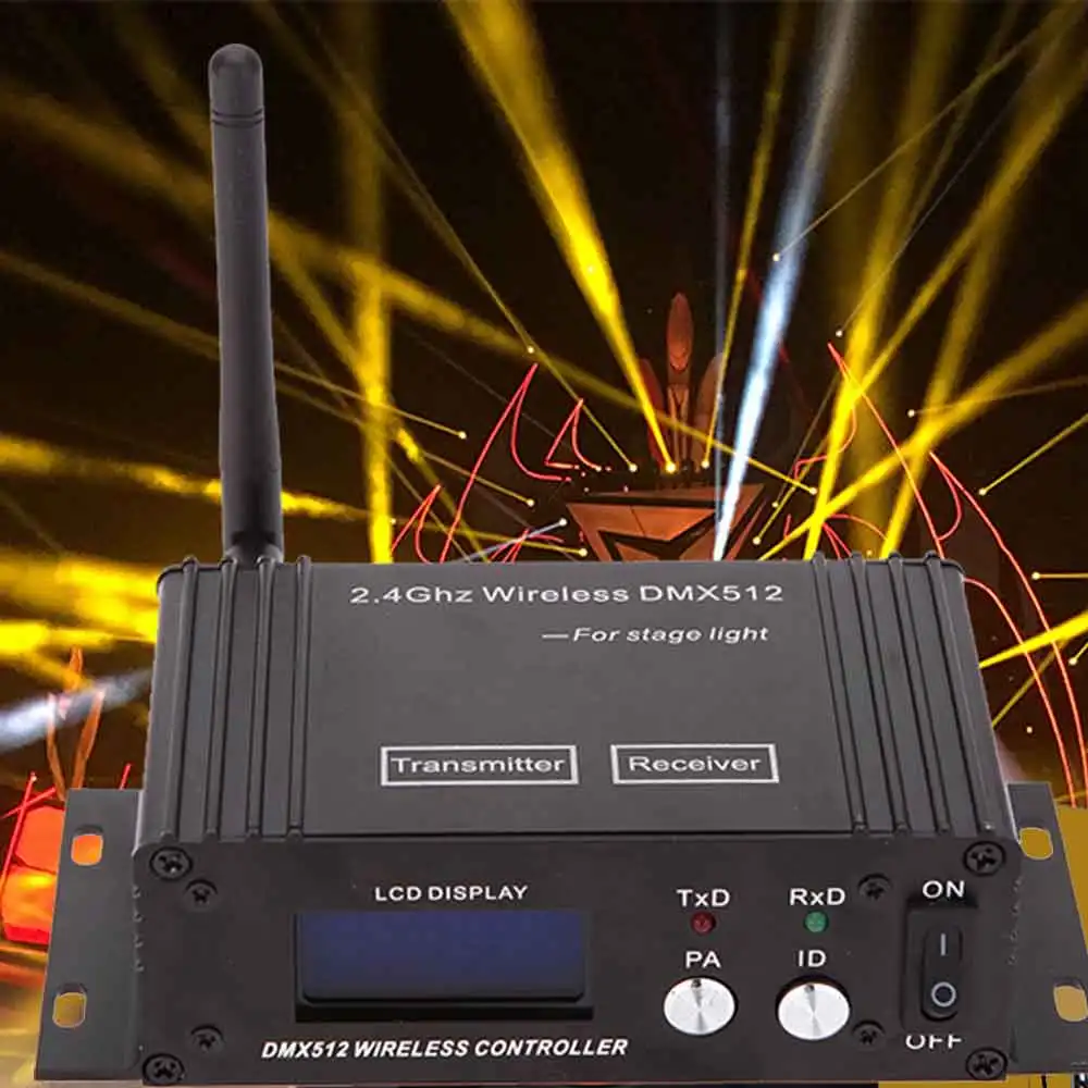 2,4G Lixada lcd DMX 512 контроллер беспроводной передатчик приемник 2в1 Ретранслятор беспроводной приемопередатчик контроллер света