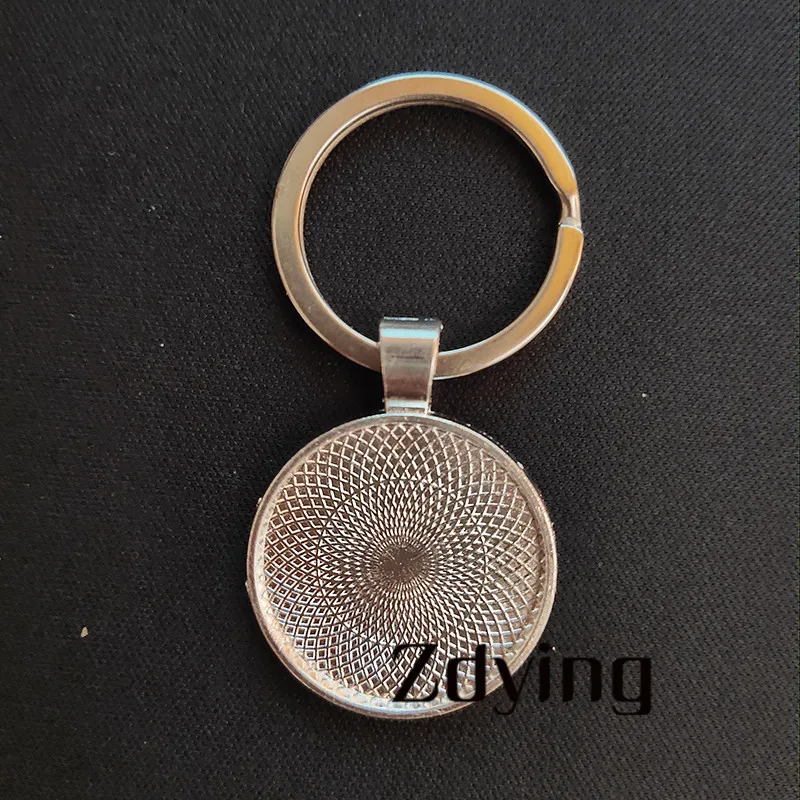 Модный пляжный брелок ручной работы со стеклянным рисунком с кабошоном