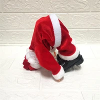 creative funny tumble and handstand electric singing santa claus childrens toy christmas gift decoration