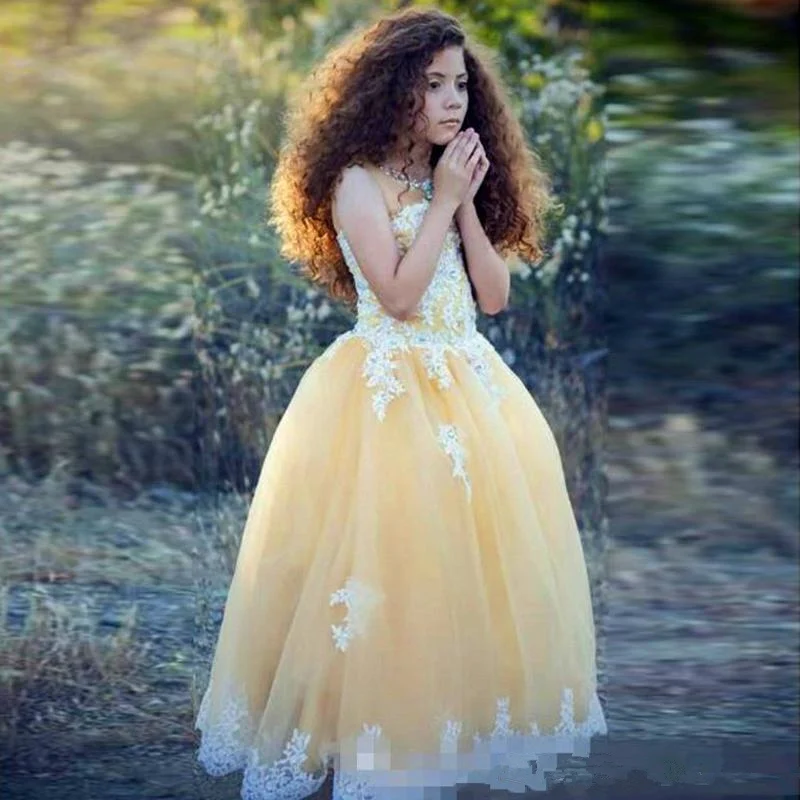 Picture style Элегантное платье для первого причастия для девочек, белое кружевное платье с бантом и цветочным узором для девочек на свадьбу, Детские вечерние платья - Цвет: Picture style