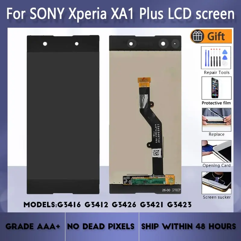 ЖК-экран в сборе для Sony Xperia XA1 Plus G3416 G3412 G3426 G3421 G3423 сенсорное стекло с запасными