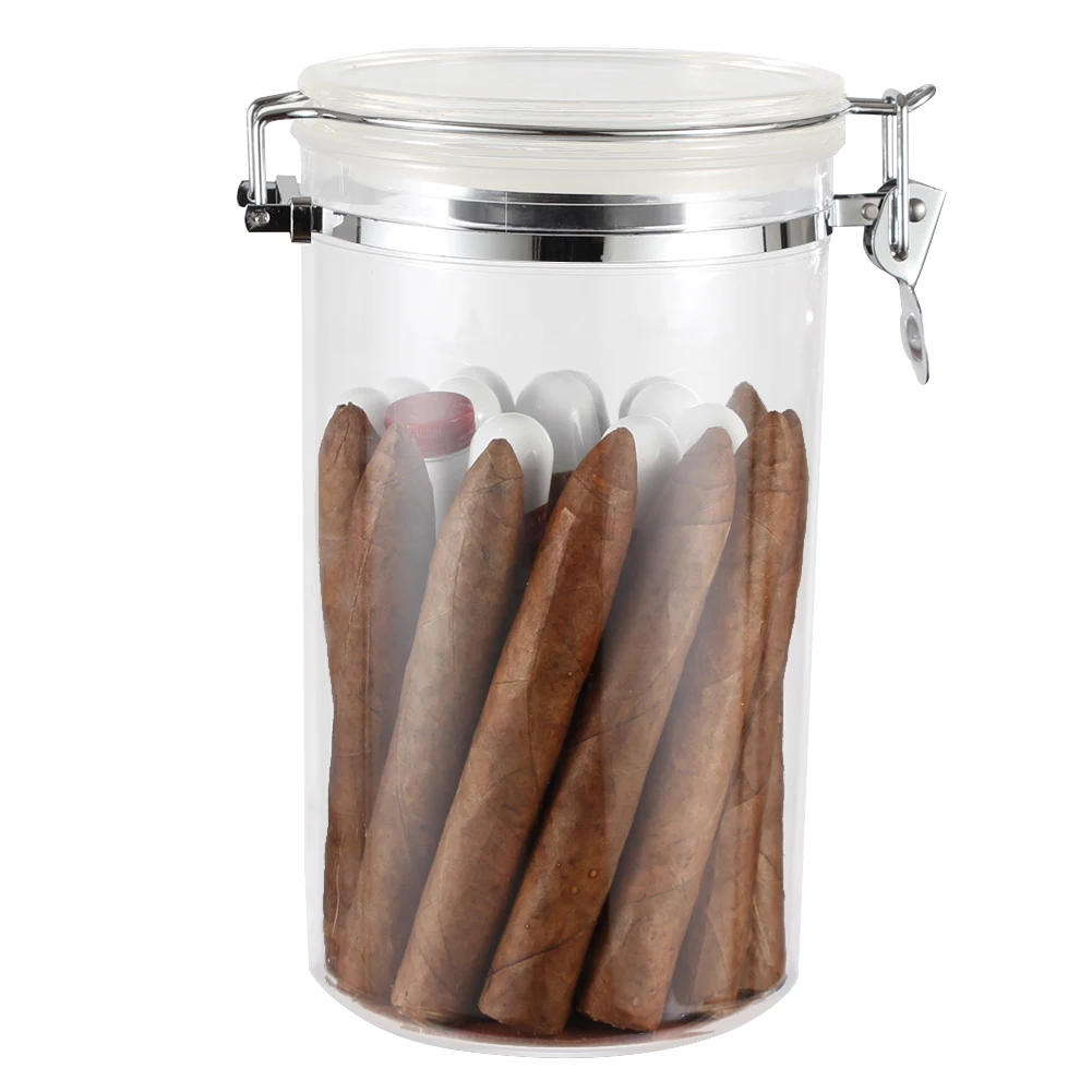 GALINER трубка для сигар прозрачная пластиковая коробка путешествий Humidor наружная