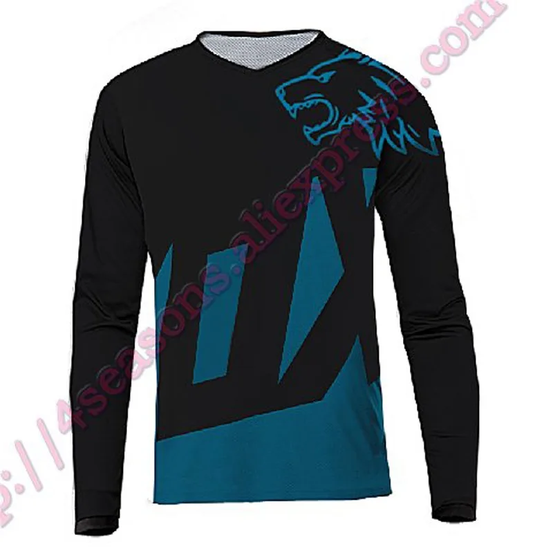 Мотоцикл Джерси для SKYLINE MTB DH MX велосипед Велоспорт велосипед Горные Джерси быстросохнущая гладкая