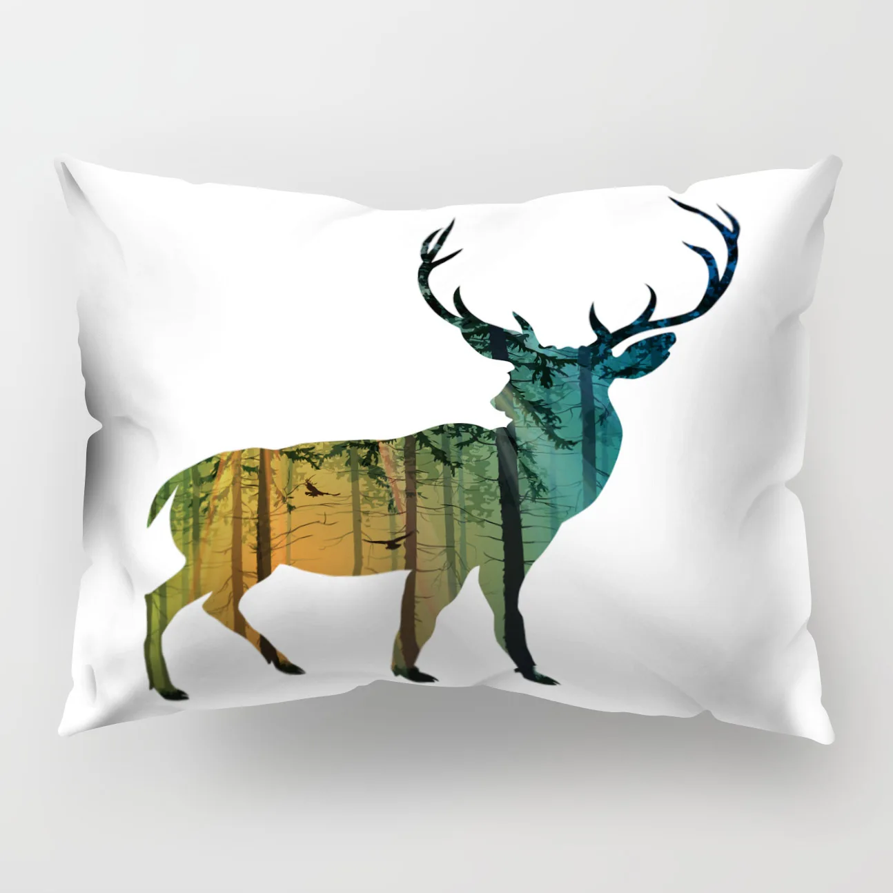 New Fashion Rectangular Polyester Printed Pillow Case Tropical Rain Forest Animal Home Decor Living Room Cushion Cover | Дом и сад