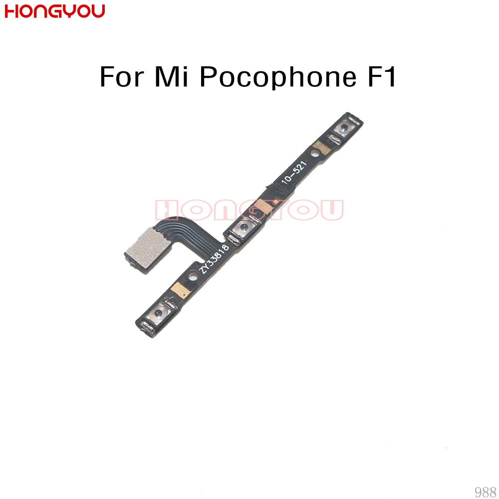 10 шт./лот для Xiaomi Mi F1 Pocophone Кнопка питания вкл/выкл громкость вверх/вниз отключения
