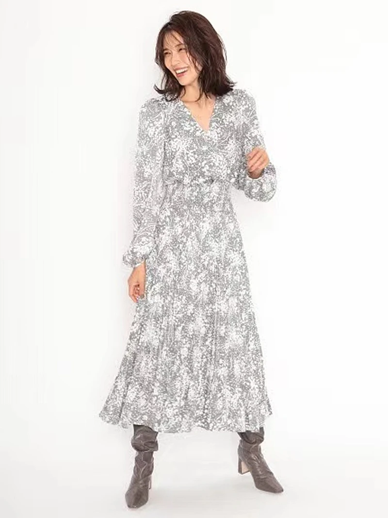 2021 Ранняя весна французский случайный пеньковый жаккард брызг чернил точка