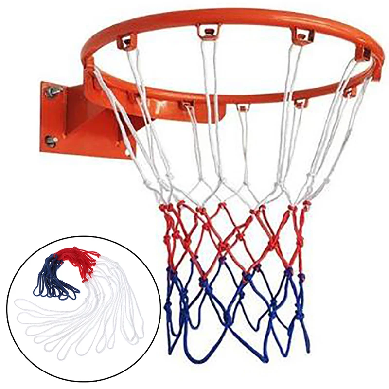 

12 Loops Outdoor Sports Basketball Net Standard Nylon Thread Basketball Hoop Mesh Net Backboard Rim Ball Pum
