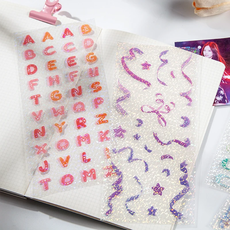 

INS Butterfly Ribbon Sequin Sticker DIY scrapbook base collage mobile computer diary happy plan gift sealing decoration sticker