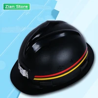 abs miners underground safety helmet construction site anti static miners hat v type labor protection lamp working helmet
