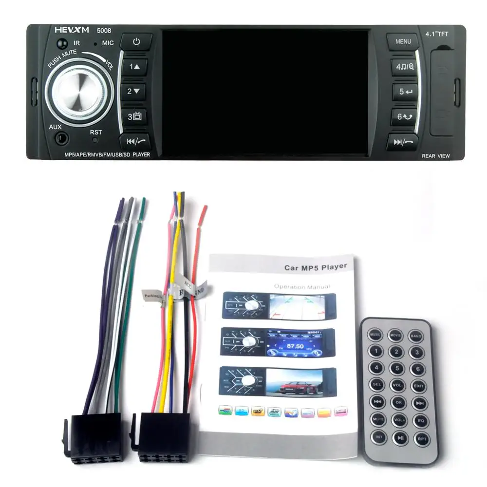 

Universal Autoradio 1 Din 4 inch Car Radio 1din Stereo Mp3 Mp5 Multimedia Player Auto Audio Bluetooth FM Capacitive screen