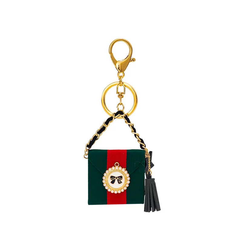 

Newest Fabric Handbag Style Key Chains Creative Keychains Women Bag Charm Pendant Fashion Keyrings Car Key Ring Luxury Gifts