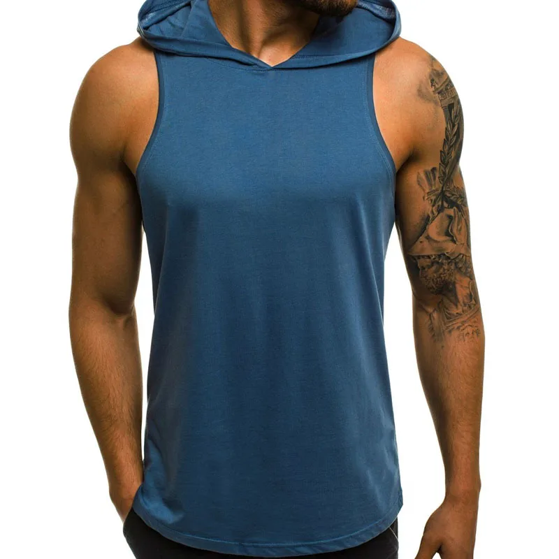 

Summer Fitness Sleeveless T-shirt Casual Bodybuilding Muscle Men's Workout Apparel Gym Clothing Academia Roupa Masculino