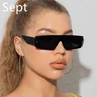 sept 2021 new one piece small semi rimless sunglasses unisex sun glasses women men goggles big frame uv400