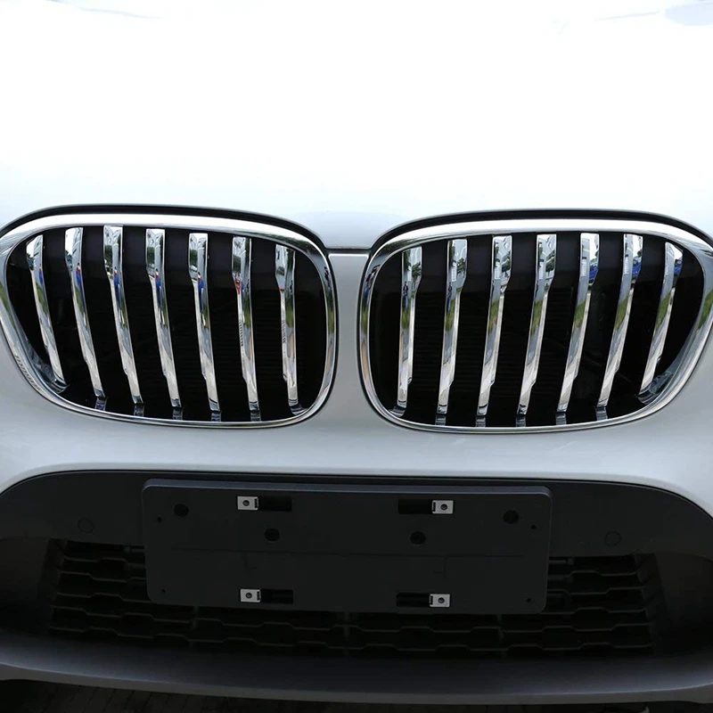Автомобильная Передняя решетка сетки литья Накладка для BMW X1 F48 2016 2019|Гоночные