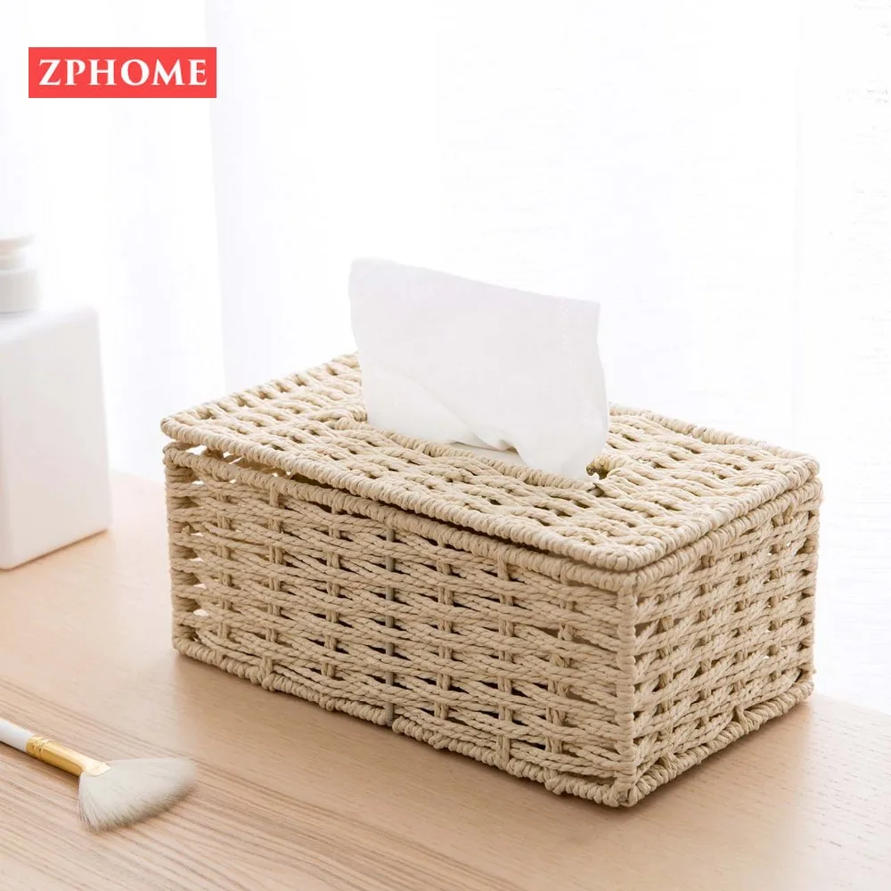 Чехол для салфеток из ротанга OTHERHOUSE винтажный футляр держатель контейнер