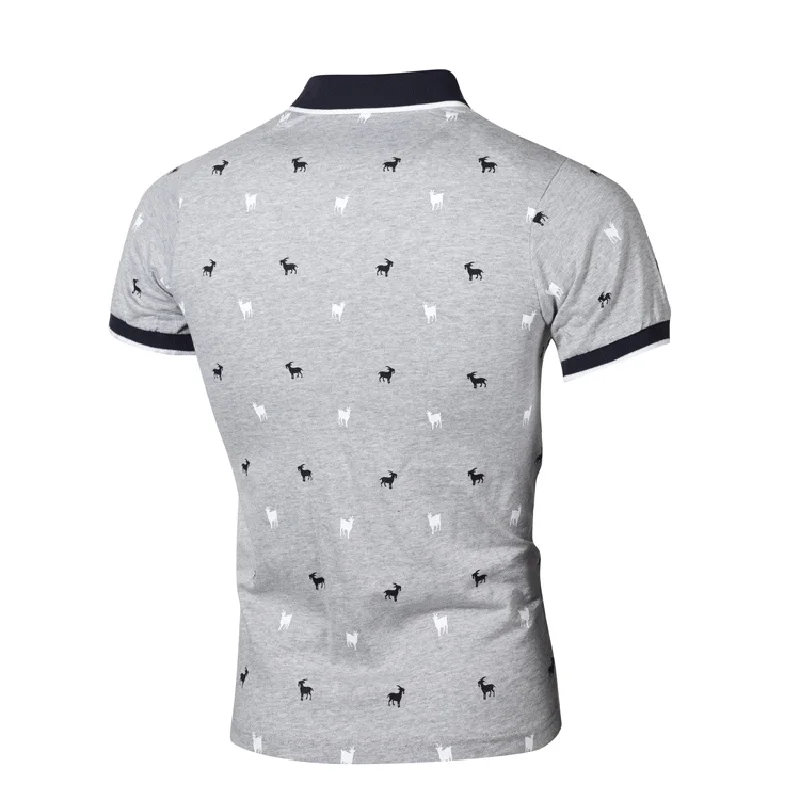 

Summer Classic Polo Shirt Men Printed Short Sleeve Tee Shirt Breathable Camisa Masculina Polo T-shirt for Men Clothing 3XL MY355