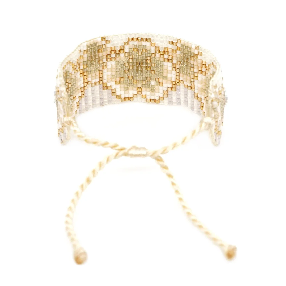 

Rttooas MIYUKI Beads Bracelet Bohemian Charm Bracelets Fashion Plum Pattern Bracelet Pulseras Mujer Moda 2019 Women Jewelry