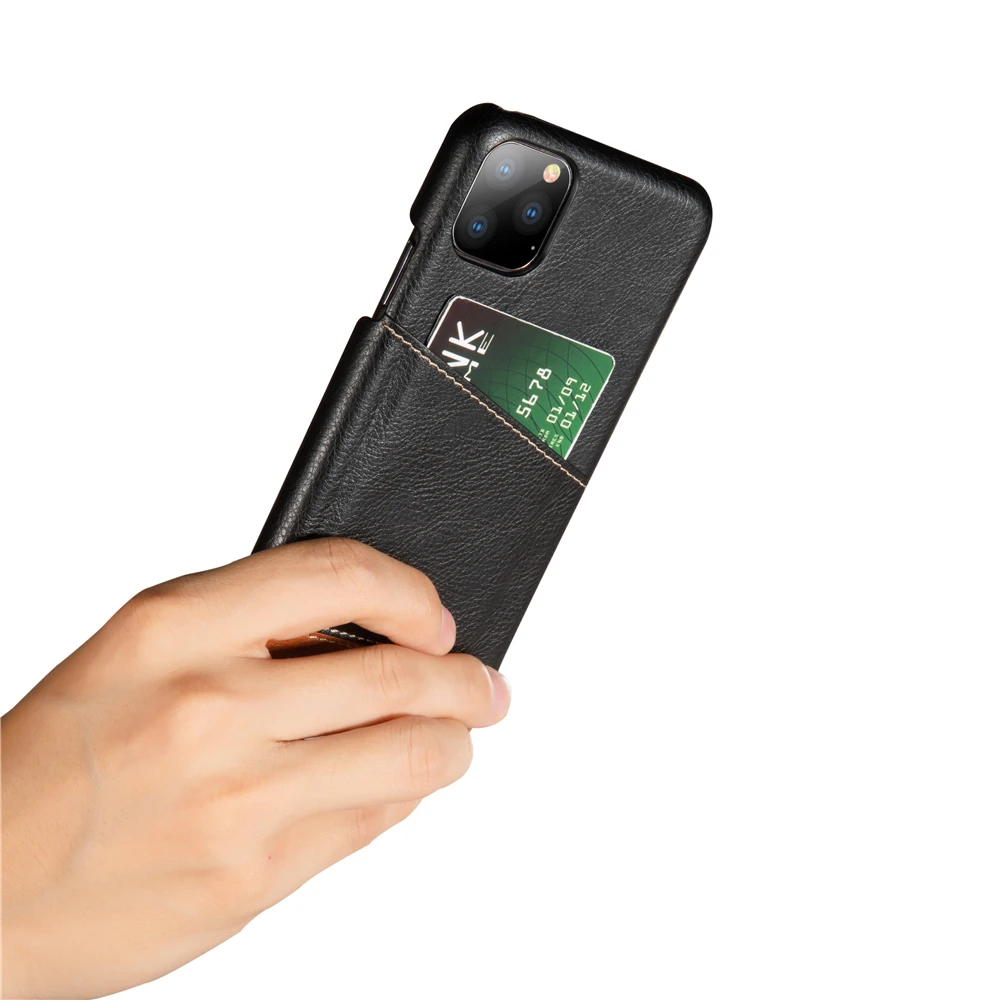 Для IPhone 11 кожаный чехол-кошелек с отделением для кредитных карт Iphone Pro Max