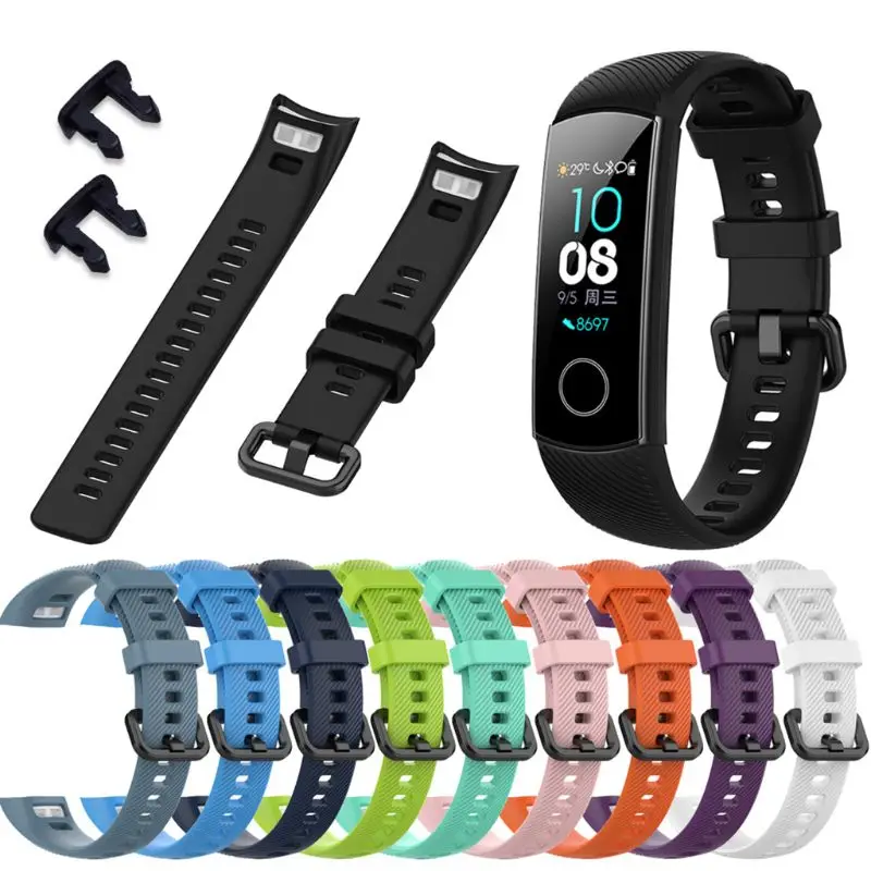 

Anti-scratch Soft Silicone Watch Band Sports Wrist Strap Replacement for Huawei Honor 5 Sports Bracelet Accessories