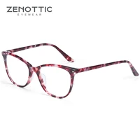 zenottic cat eye glasses frame for female acetate optical myopia eyewear anti blue light lenses prescription women eyeglasses