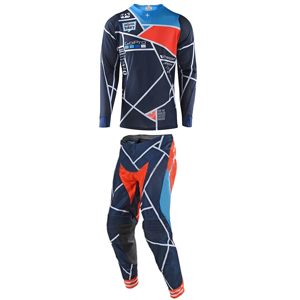 

Free Shipping Scooter MTB Bike Off-road Motorbike Street Moto Rider SE Air Jersey Pants Motorcycle Gear Set Motocross Suit