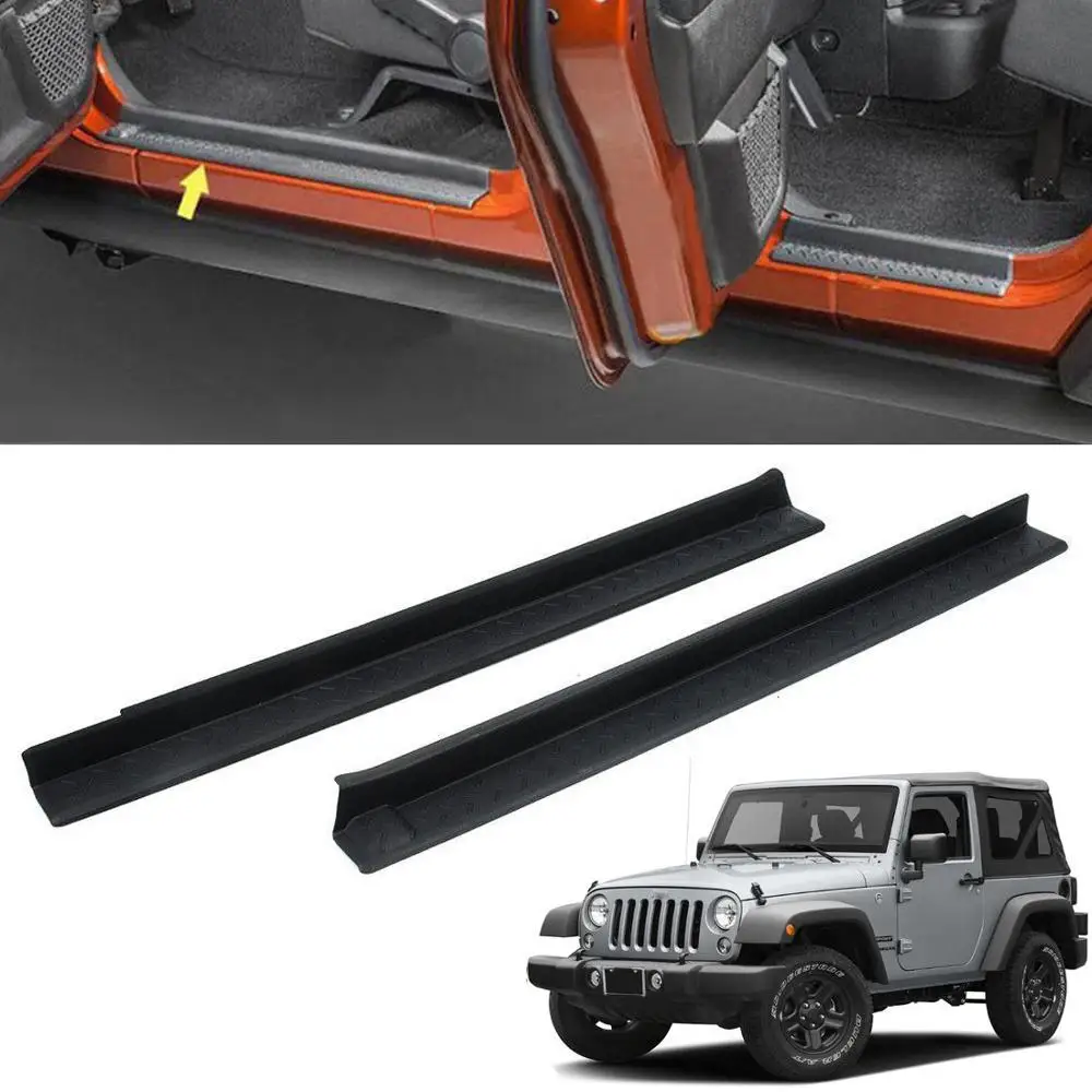 Защитная Накладка на порог автомобильной двери GZRIVERRUN для Jeep Wrangler 2 Door ABS 82210104AB