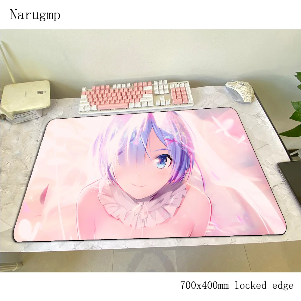 

Rem mouse pad 700x400x3mm gaming mousepad anime pc office notbook desk mat wrist rest padmouse games pc gamer mats