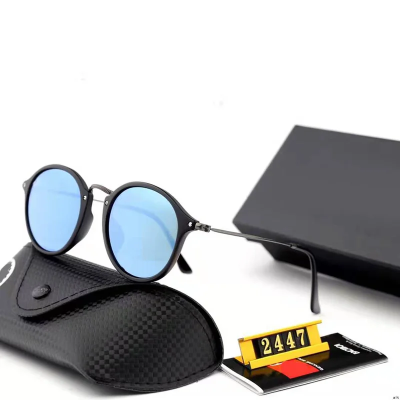 Женские и мужские солнцезащитные очки кошачий глаз винтажные Круглые