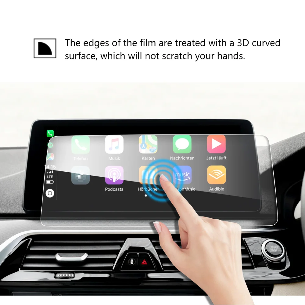 lfotpp car screen protector for 5series 2021 12 3 inch vehicle gps navigation touch center display auto interior accessories free global shipping