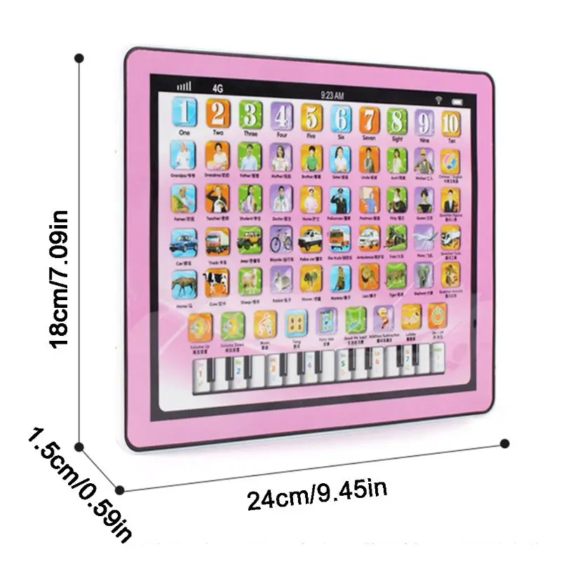 Планшет Игрушки для раннего обучения машина с сенсорным экраном Родитель