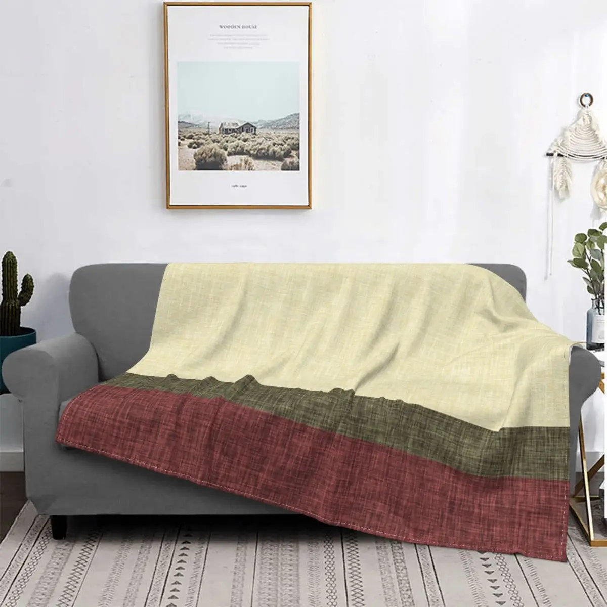 

Manta de arpillera с принтом для дома, colcha de cama a cuadros, manta de Anime con capucha, textil de lujo