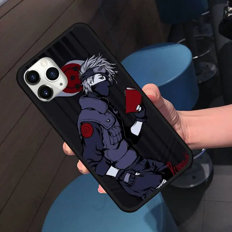 

anime Naruto Kakashi Sharingan Phone Case for iPhone 11 12 pro XS MAX 8 7 6 6S Plus X 5S SE 2020 XR shell cover funda