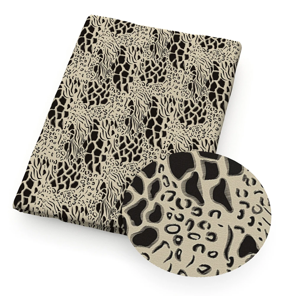 Ткань тканевая из полиэстера с изображением зебры 50*145 см | Дом и сад