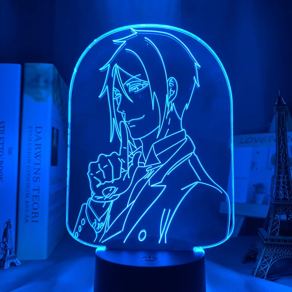 

Anime Light Black Butler Led Night Light for Bedroom Decoration Colorful Nightlight Anime Gift 3d Lamp Black Butler Manga