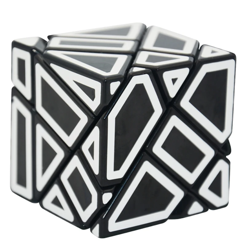 

Lefun FangCun Ghost 6 см волшебный куб 3x3 необычная форма Куб магический пазл полый наклейка SpeedCube Обучающие игрушки призрак куб