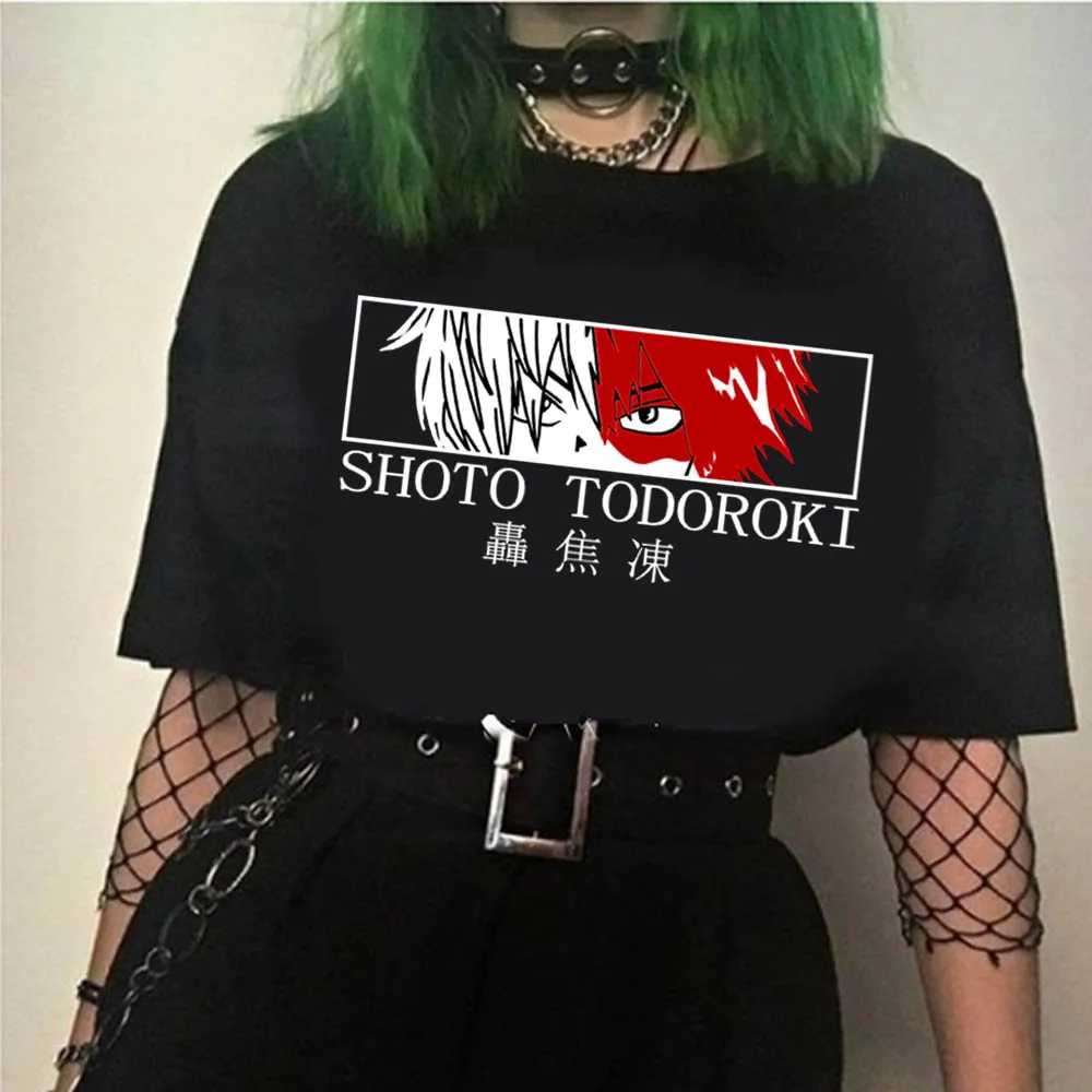 

Boku без герой футболка унисекс с короткими рукавами в стиле Харадзюку шото Тодороки футболки