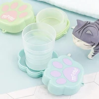foldable cup cute small creative outdoor foldable mini plastic collapsible cup for travel