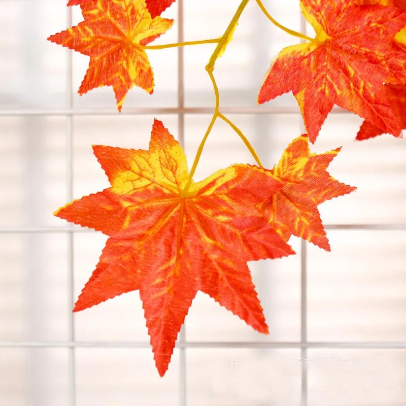 Искусственные кленовые ветви поддельные зеленые растения гингко лист ветки