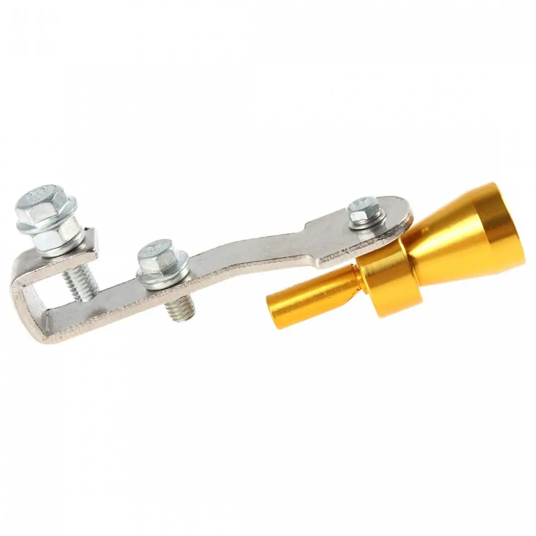 Золотой Универсальный Автомобильный турбо звук свисток Глушитель выхлопная