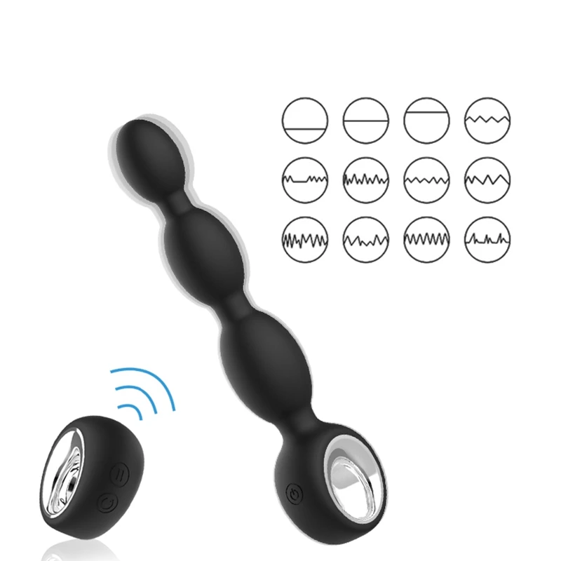 Анальный вибратор интимные игрушки для женщин вибрирующие анальные бусы штекер