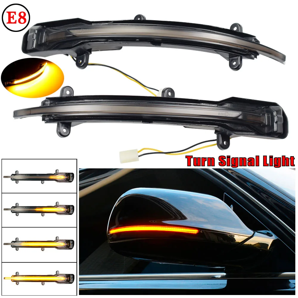 

2pcs Water Blink Dynamic Flowing Side Mirror LED Turn Signal Light For Audi Q5 SQ5 8R 2010 2014 2015 2016 2017 Q7 4L SQ7
