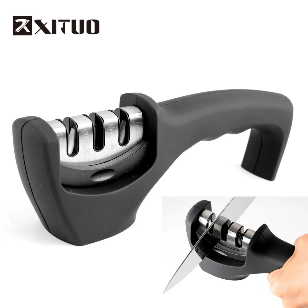 

XITUO Kitchen Knife Sharpener for Straight&Serrated for Ceramic and Steel Knives, Scissors Knives Knife Repair Accessories