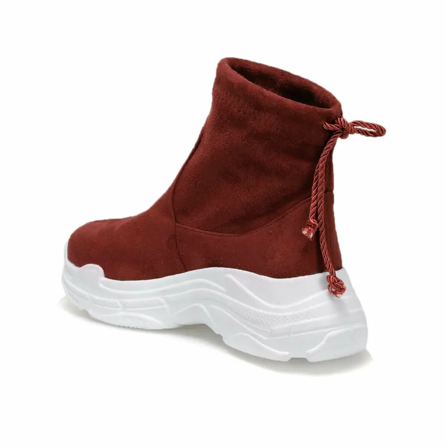 

Women Boots Butigo Rhanna31Z Suede Claret Red Women Sock Boots