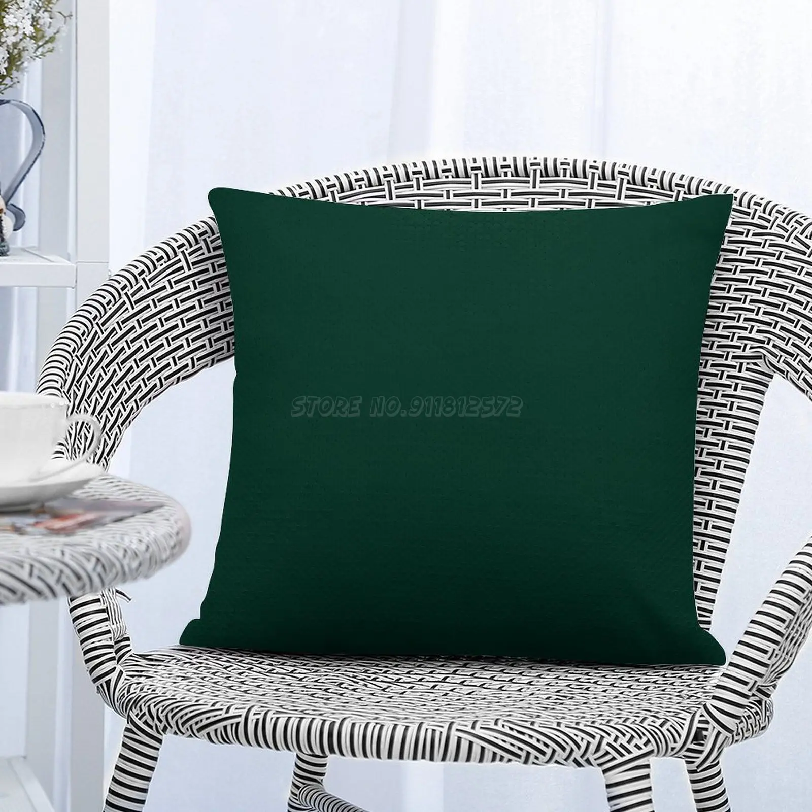 Ультра-глубокая изумрудная зеленая Наволочка на месте с блестками Декор для дома