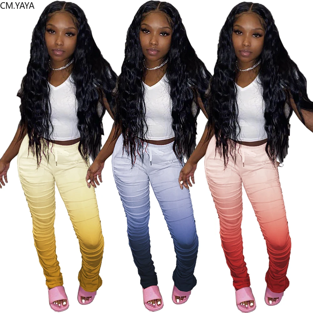 Женские эластичные леггинсы с драпировкой высокой талией | Женская одежда