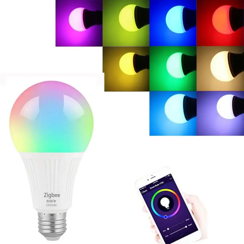 

Tuya Zigbee 3.0 Smart Wifi Wireless Remote Control LED Bulb E27 RGBCW Lamp Bulb Dimmable Light Bulb Work With Alexa Google Home