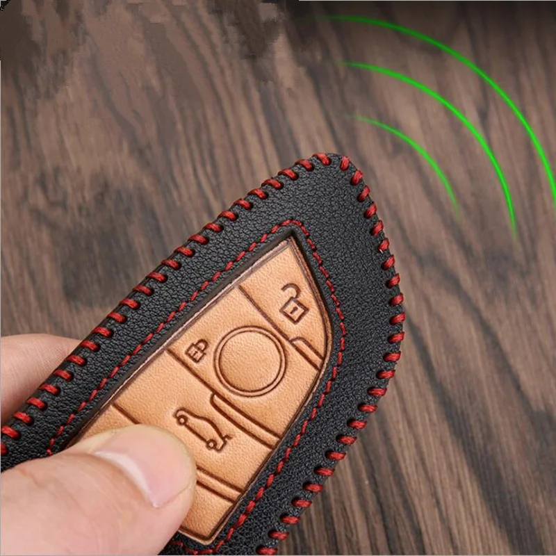 BMW Key Cover Case in Genuine Leather for G11 G12 G30 G31 G32, I8 I12 I15, G01 X3, G02 X4, G05 X5, and G07 X7 Series image 3